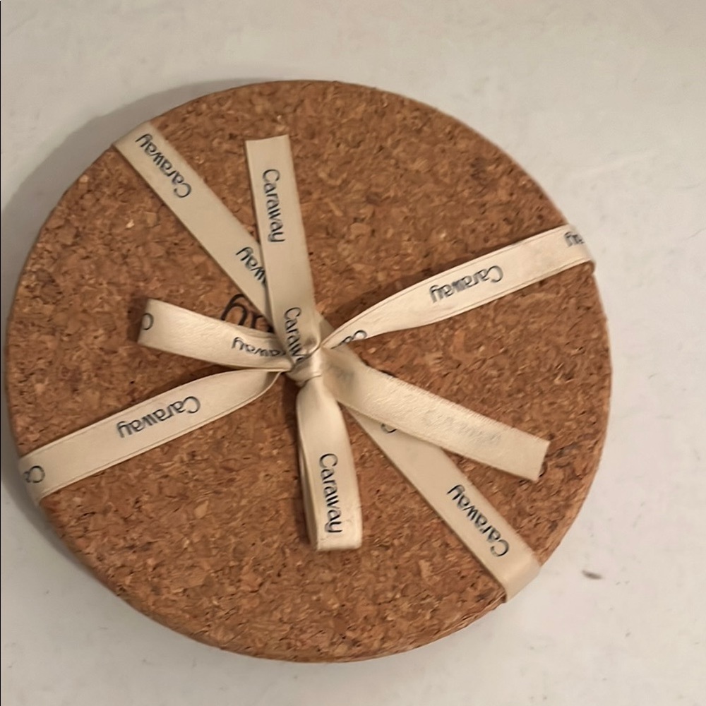 Callaway Cork Coasters with Cream Ribbon